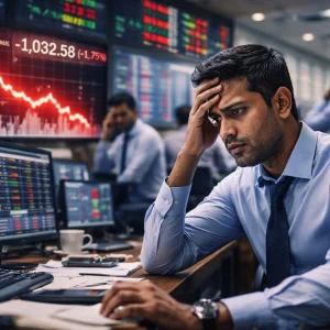 Stock Market in India Under Pressure | Sensex Tanks 1,000 Points