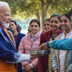 Prime Minister Modi engages with students