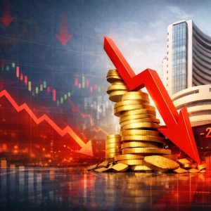 Stock market downturn at BSE