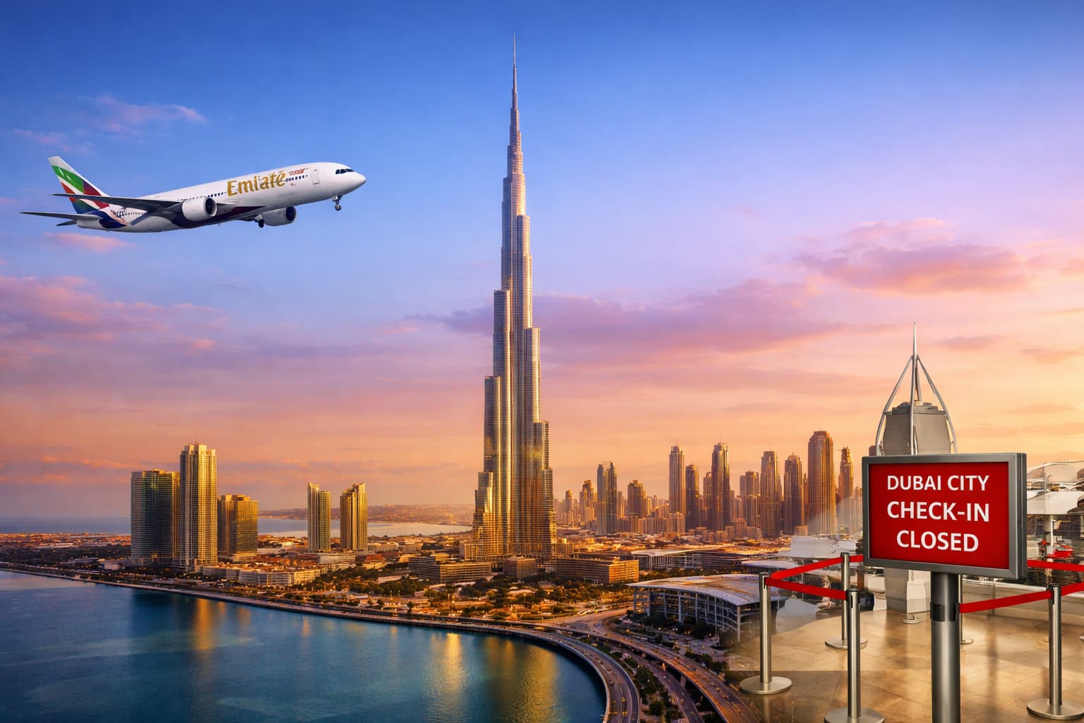 Emirates flight