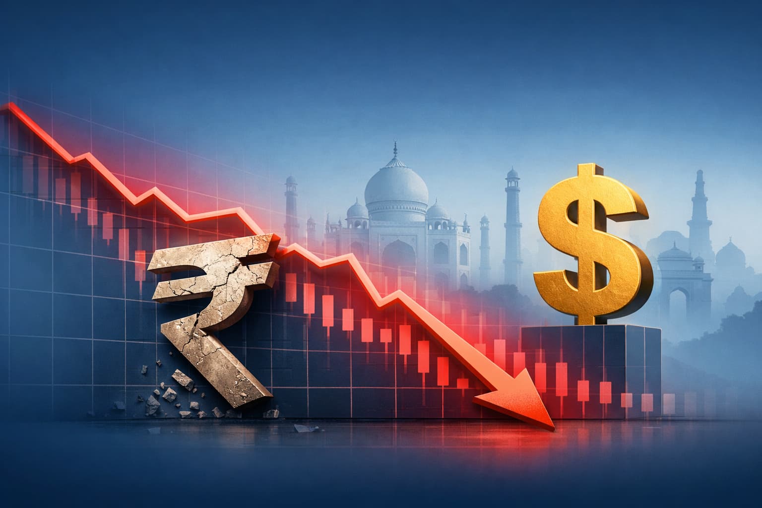 Indian Rupee Hits 94 Against US Dollar