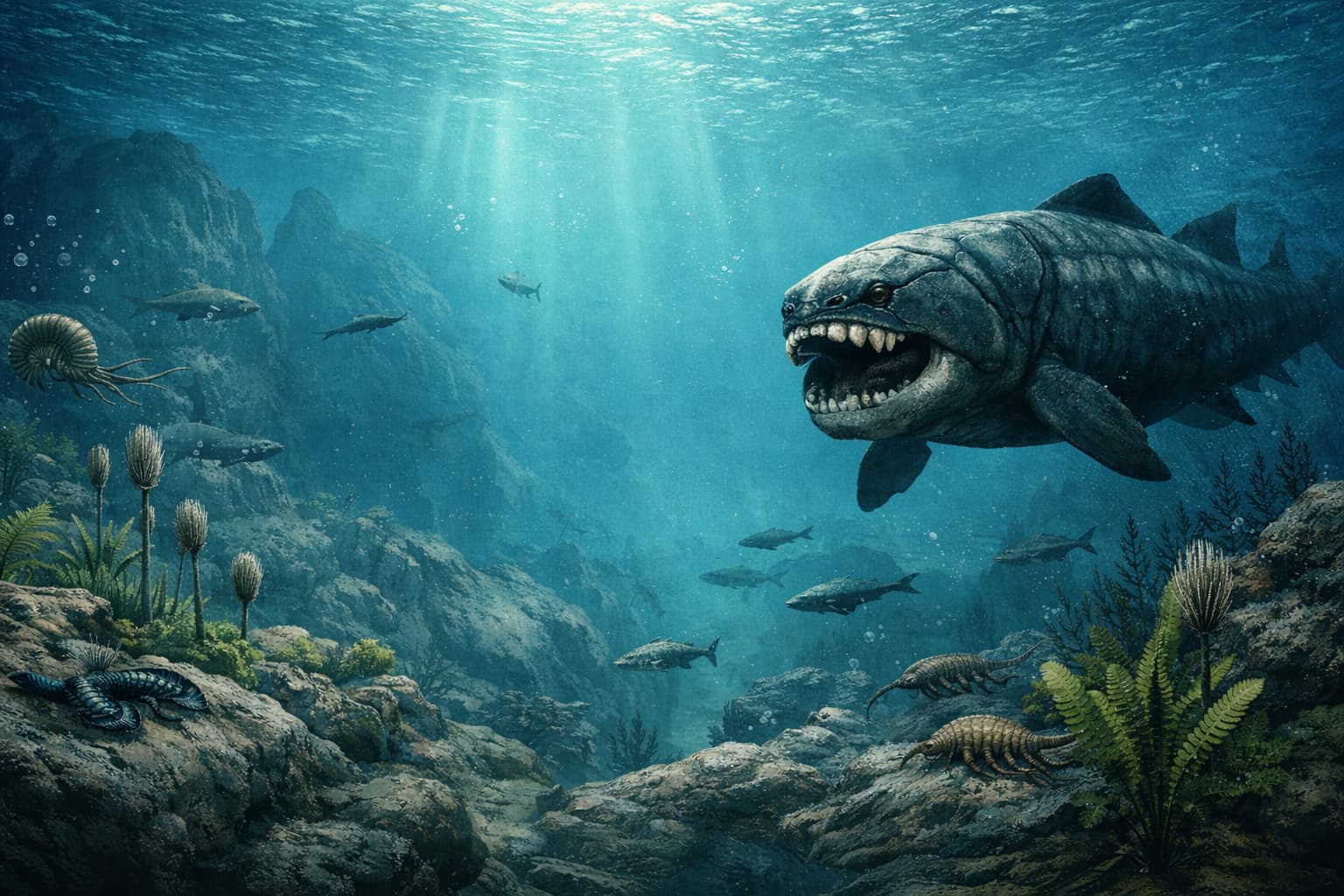 Prehistoric giants of the Devonian sea