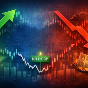 stock market dips and gains