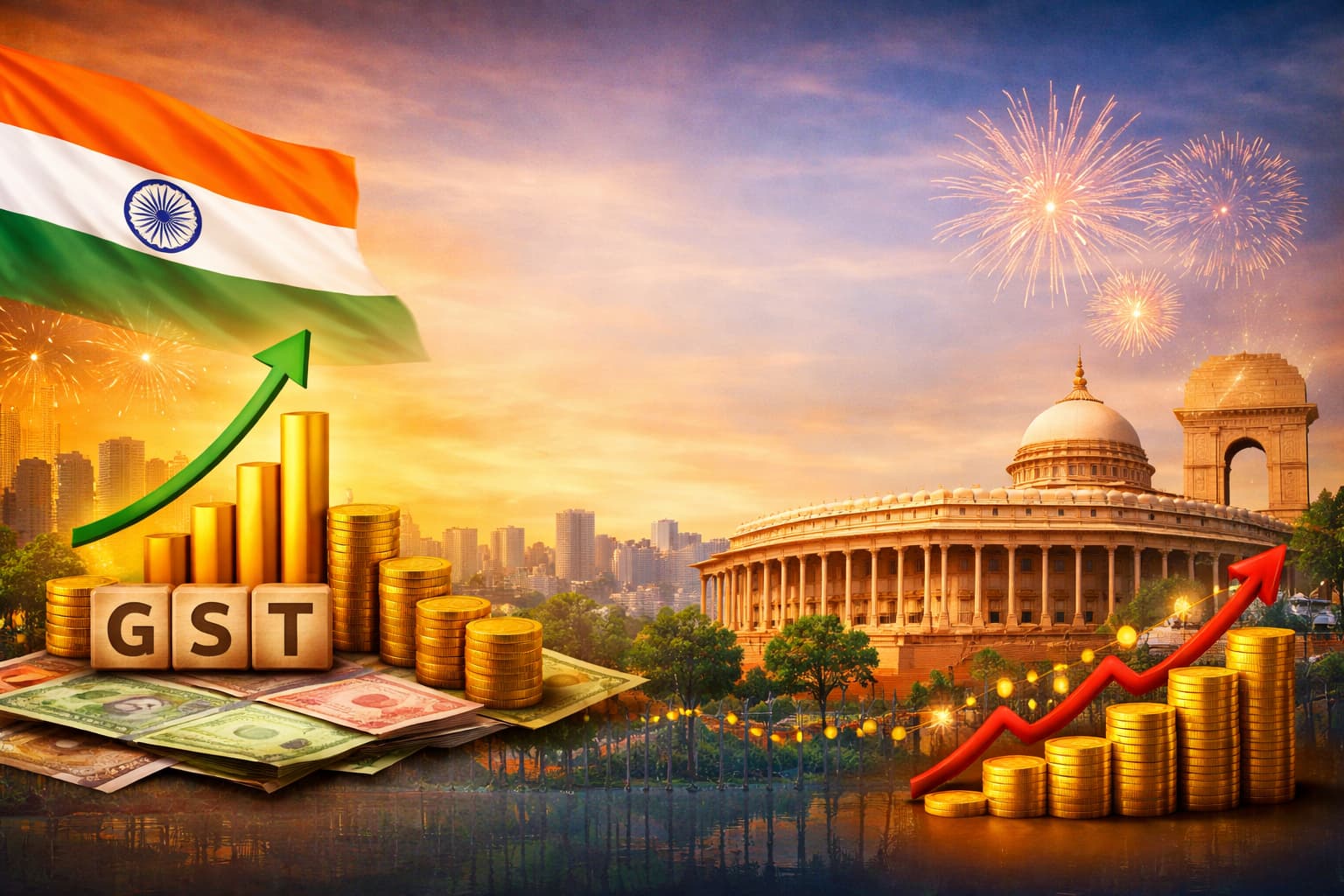 India celebrates GST milestone achievement