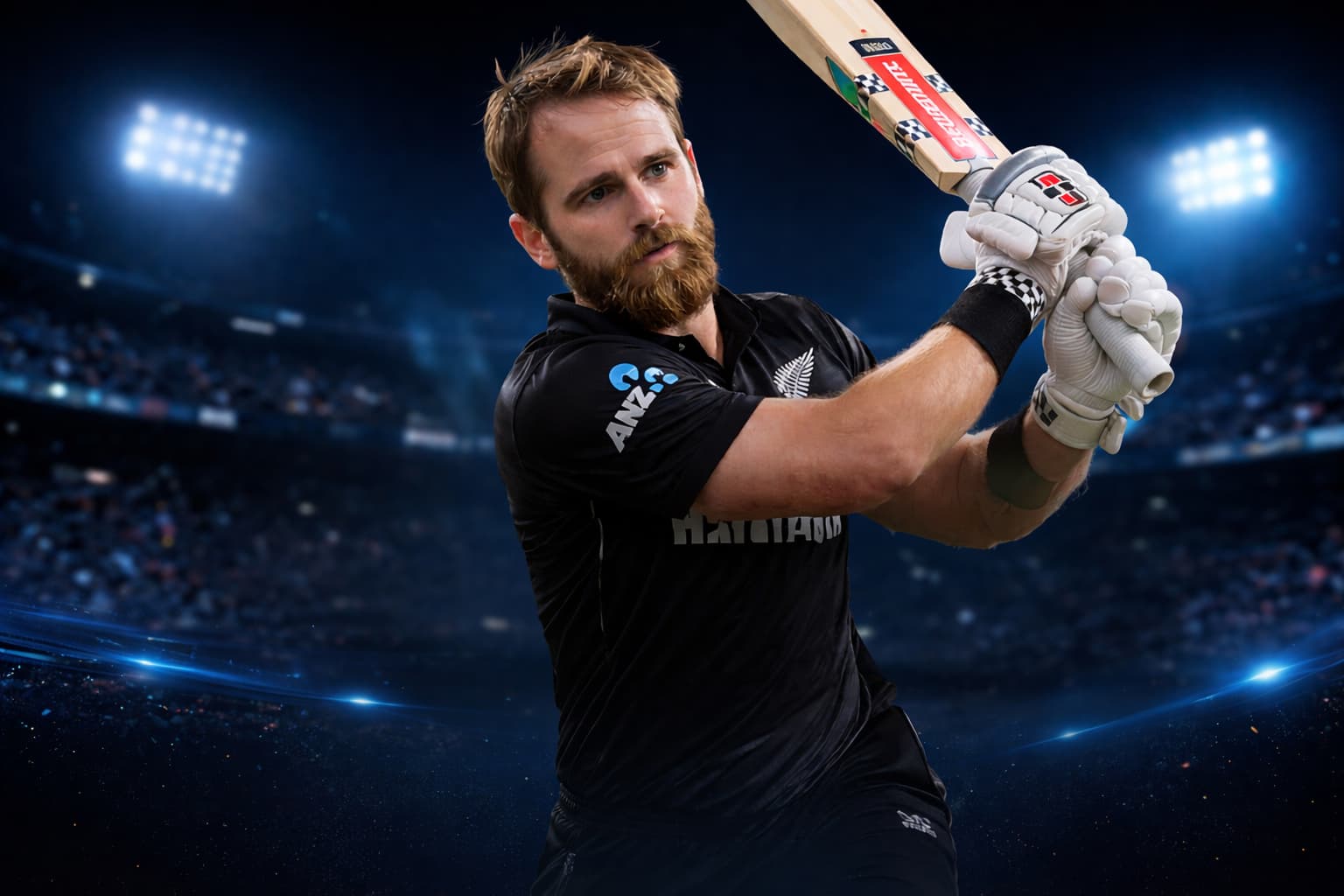 Kane Williamson in action on field