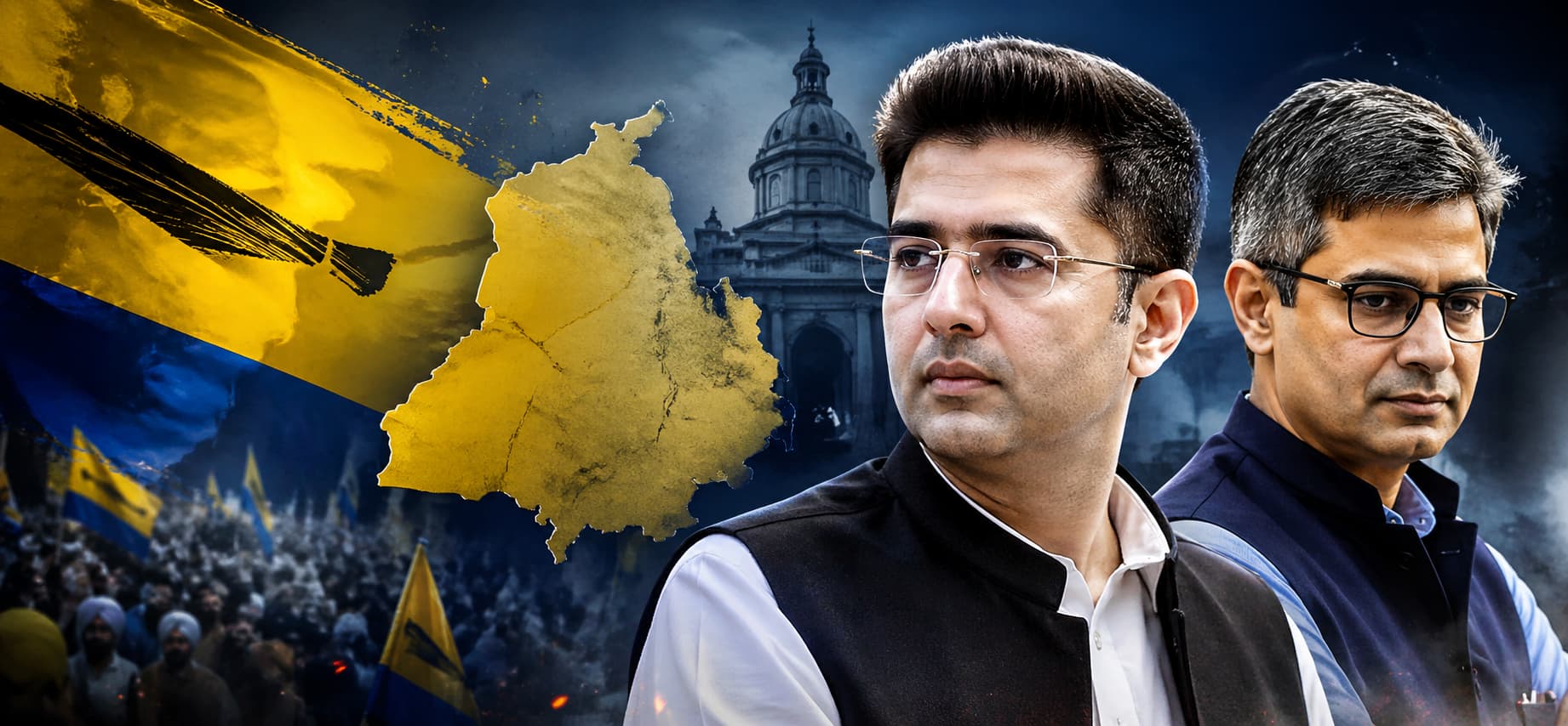 Raghav Chadha and Sandeep Pathak