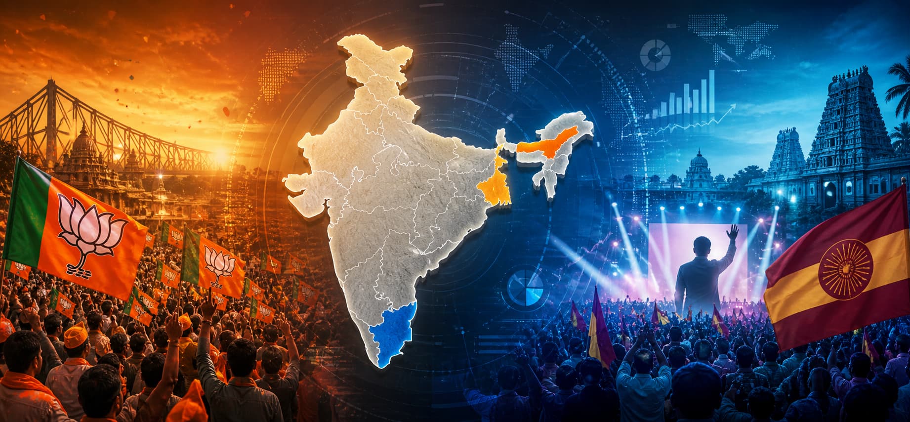 Election Results 2026 Live BJP Leads in Bengal