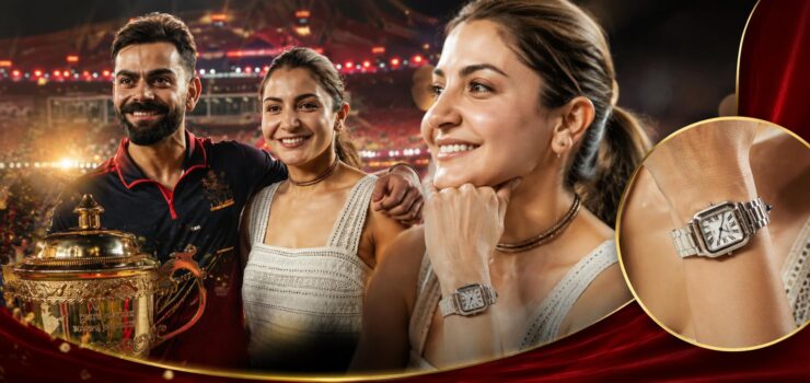 Anushka Sharma’s RCB Victory Look Highlights Subtle Luxury with Cartier Watch
